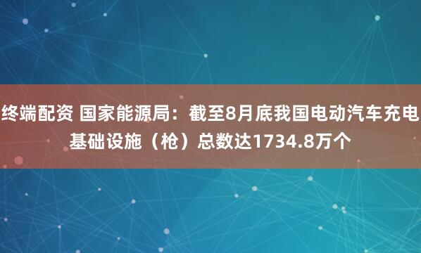 终端配资 国家能源局：截至8月底我国电动汽车充电基础设施（枪）总数达1734.8万个