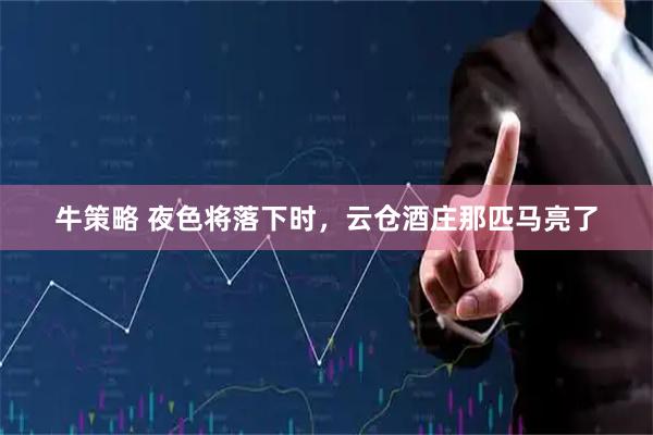 牛策略 夜色将落下时，云仓酒庄那匹马亮了